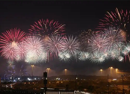 文水县焰火晚会